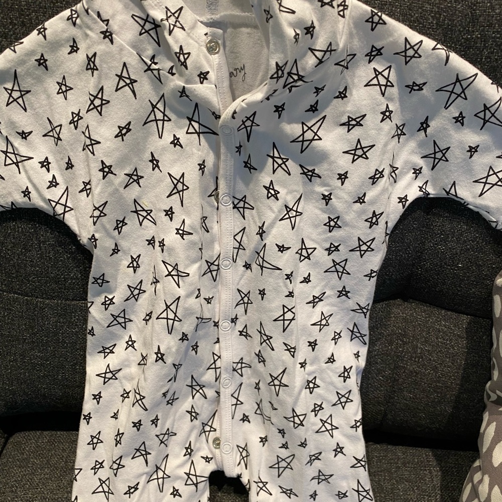 June & January star print romper, 0-6M